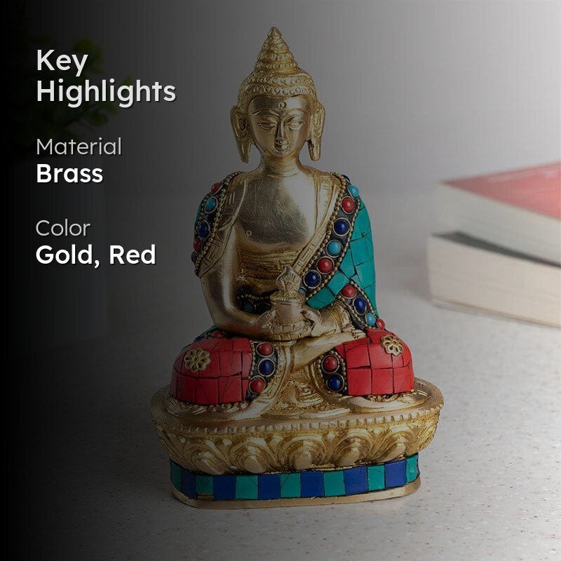 Dharmachakra Buddha Showpiece media 2