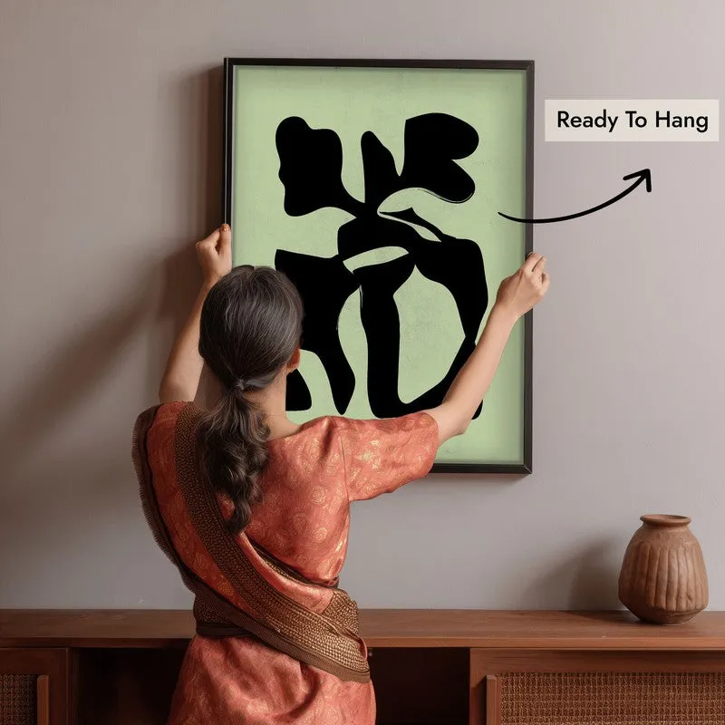 Modern Totem Canvas Wall Painting With Black Frame media 6