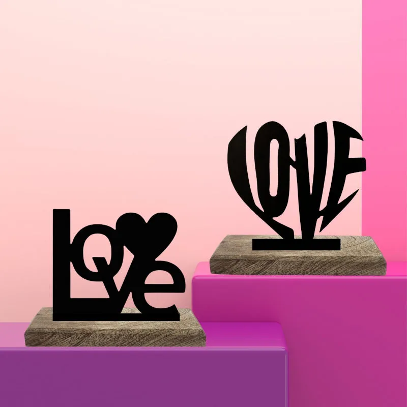 Boundless Love Typography Showpiece - Set Of Two media 3