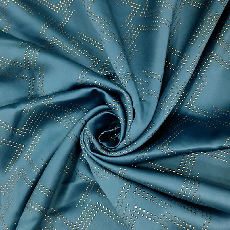 Acelynn Polyester Blackout Curtain - Blue media 5