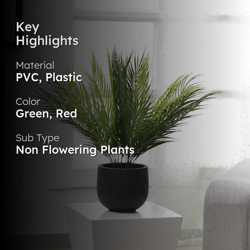 Faux Tropical Palm Bush (50 Cms) - Set Of Two media 2