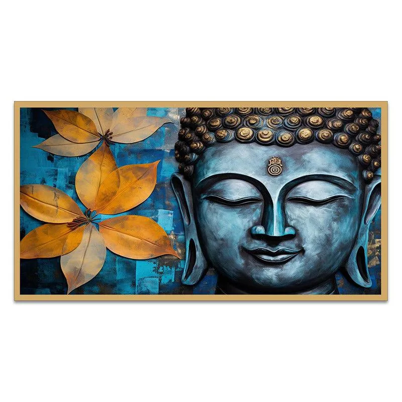 Buddha Sidhanta Canvas Wall Painting With Frame media 6