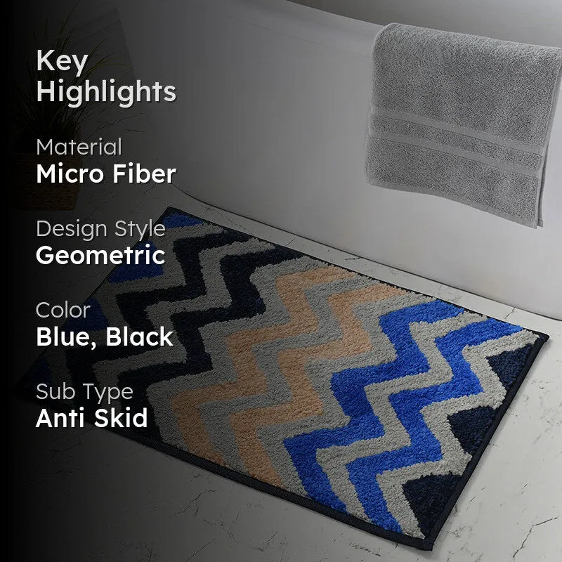 Striava Microfiber Bath Mat - Blue media 2