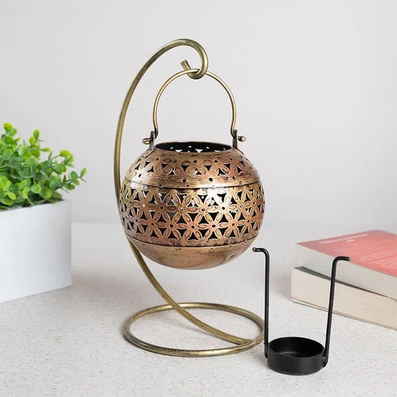 Jaali Pot Tealight Candle Holder media 1