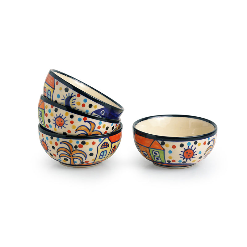 Coastal Cottage Handpainted Ceramic Dinner Set  - 16 Piece Set image 6