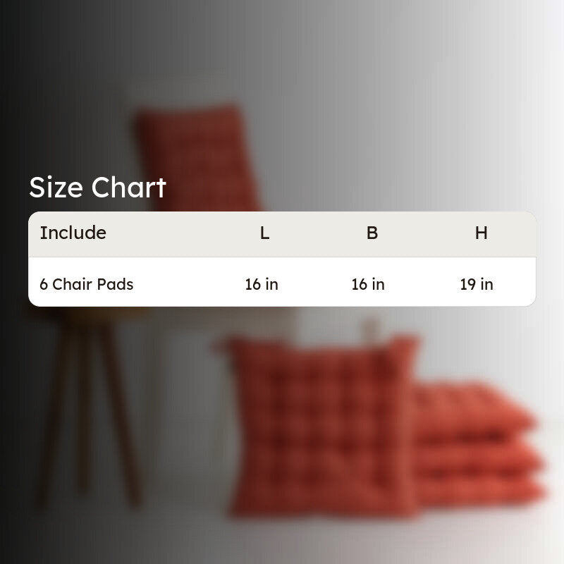 Savra Chair Pad (Orange) - Set Of Six media 6