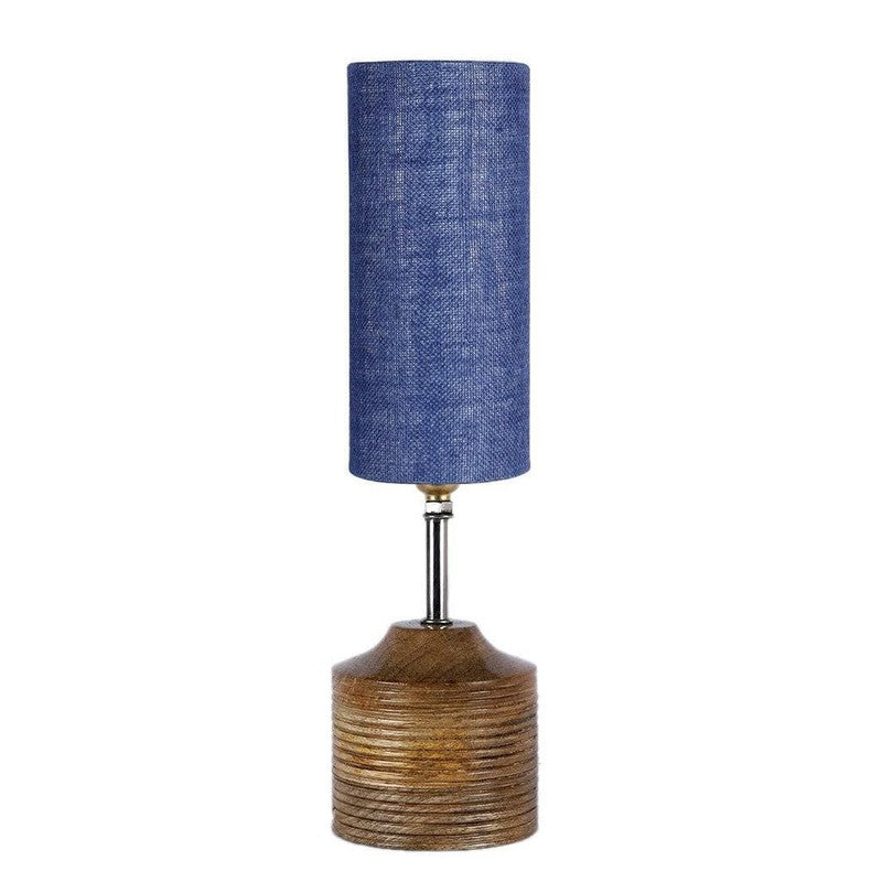 Woody Fabric Table Lamp - Blue,Brown media 5