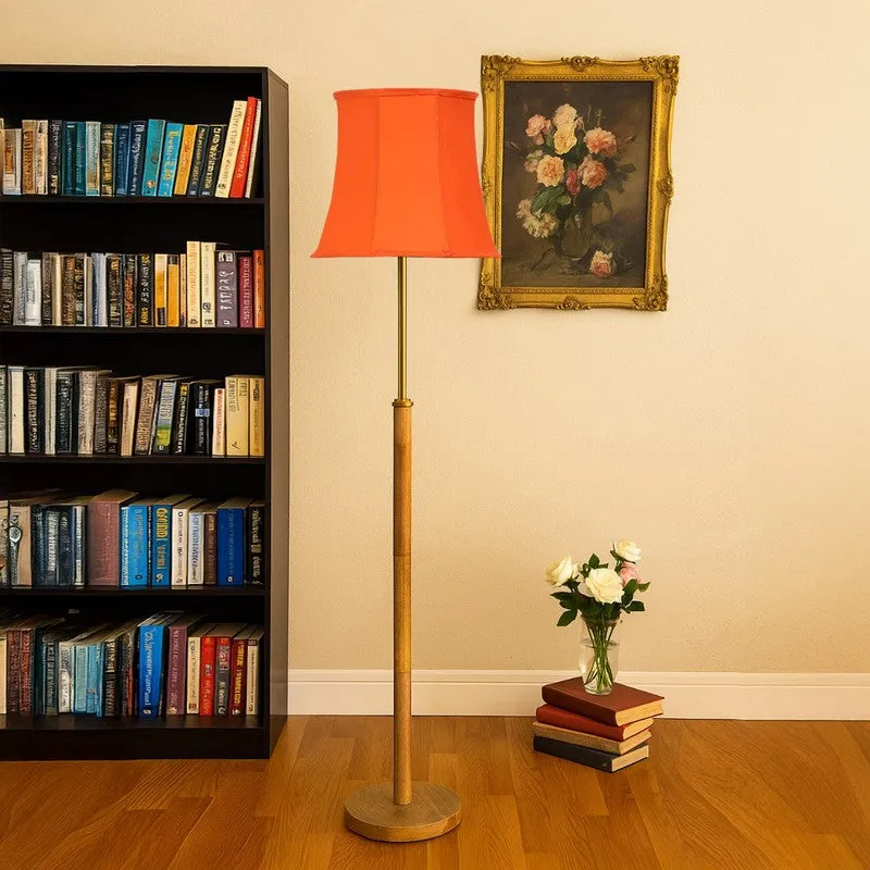 Horizon Beam Wooden Floor Lamp - Orange media 4