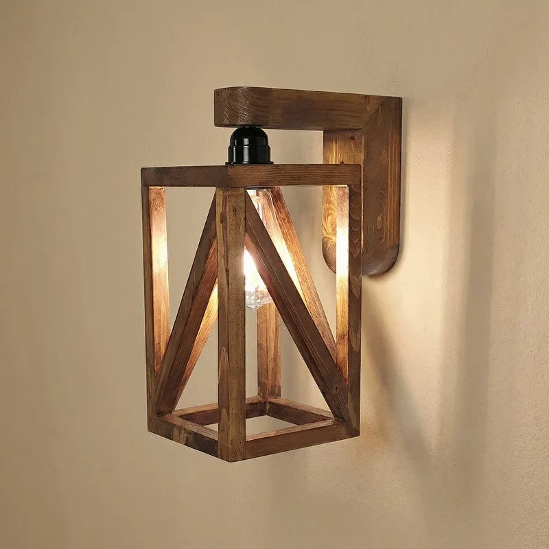 Ocelis Wooden Wall Lamp media 5