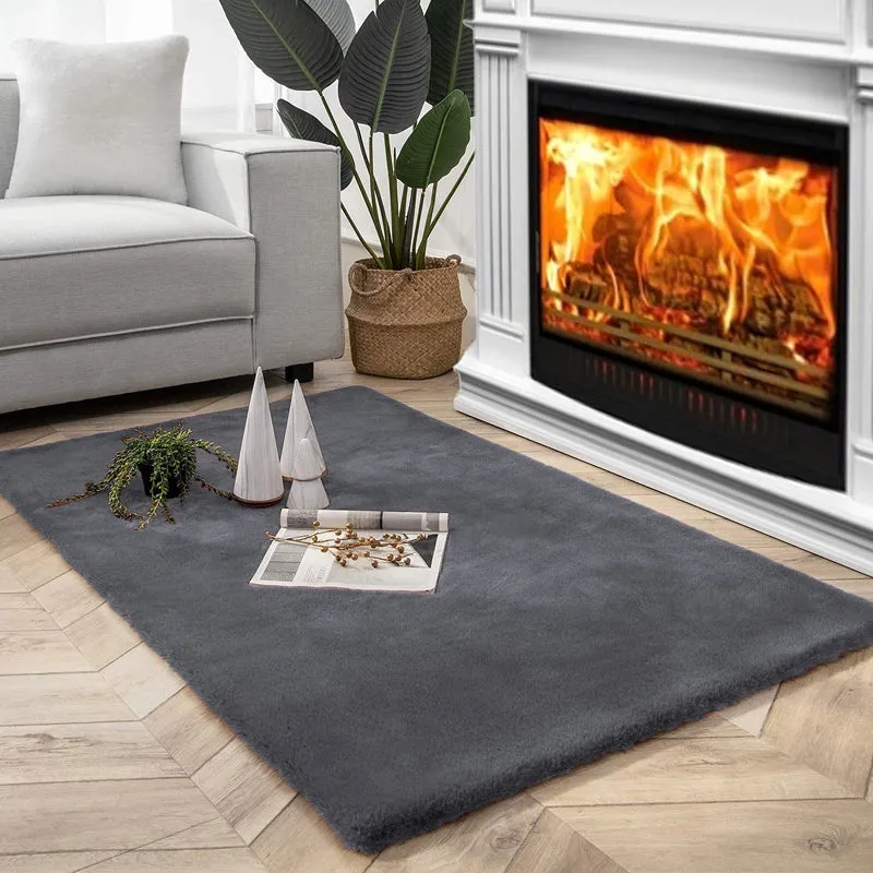 Ruffle Luxe Area Rug - Grey media 1