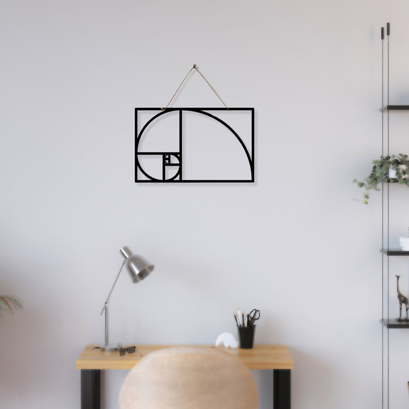 Golden Spiral Iron Wall Accent