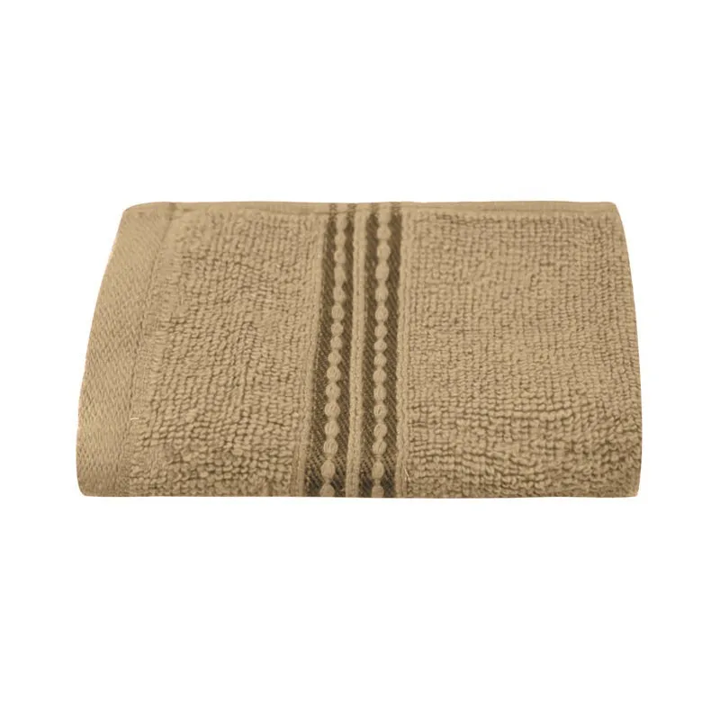 Micro Cotton LuxeDry Solid Face Towel (Brown) - Set Of Four media 5