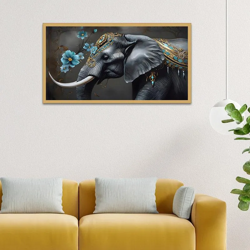 Hasthi Wall Painting With Frame media 1