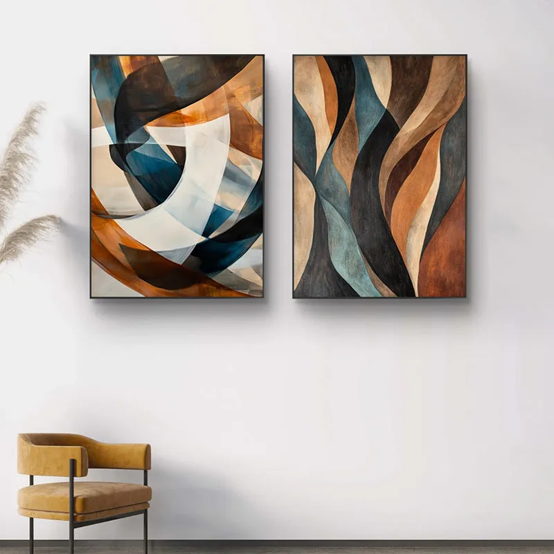 Colours Of Wild Canvas Wall Art - Set Of Two media 1