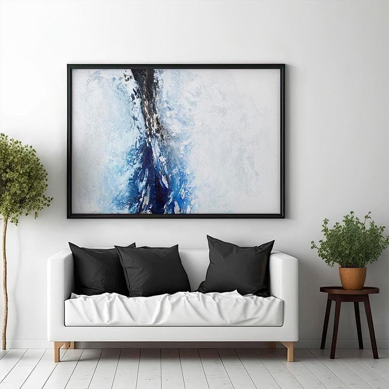 Deep Emergence Canvas Wall Painting - Black Frame