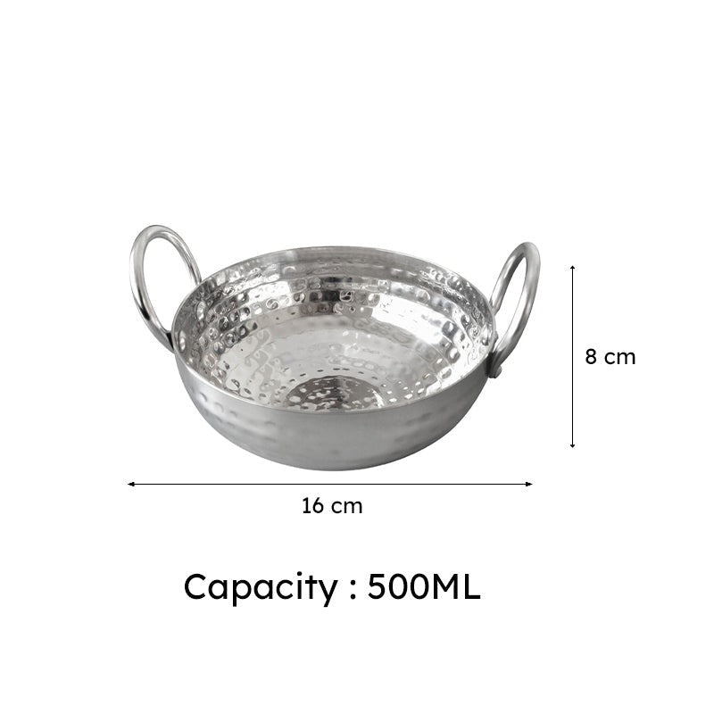 Vintage Hammered Kadhai - 500 mL / 6 Inches image 6