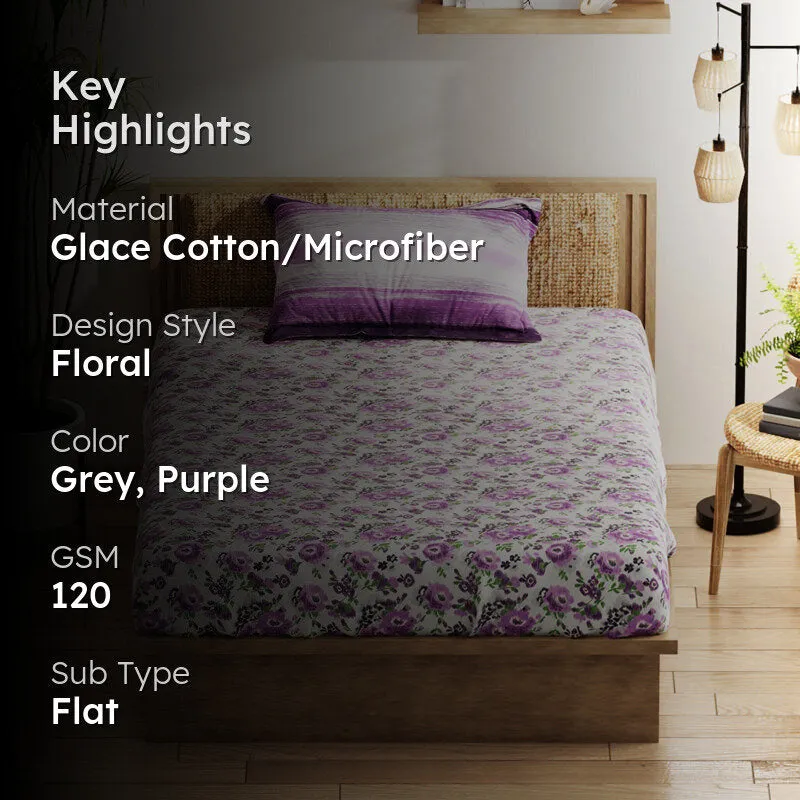 Somnio Microfiber Microfiber Bedsheet - 120 GSM media 2