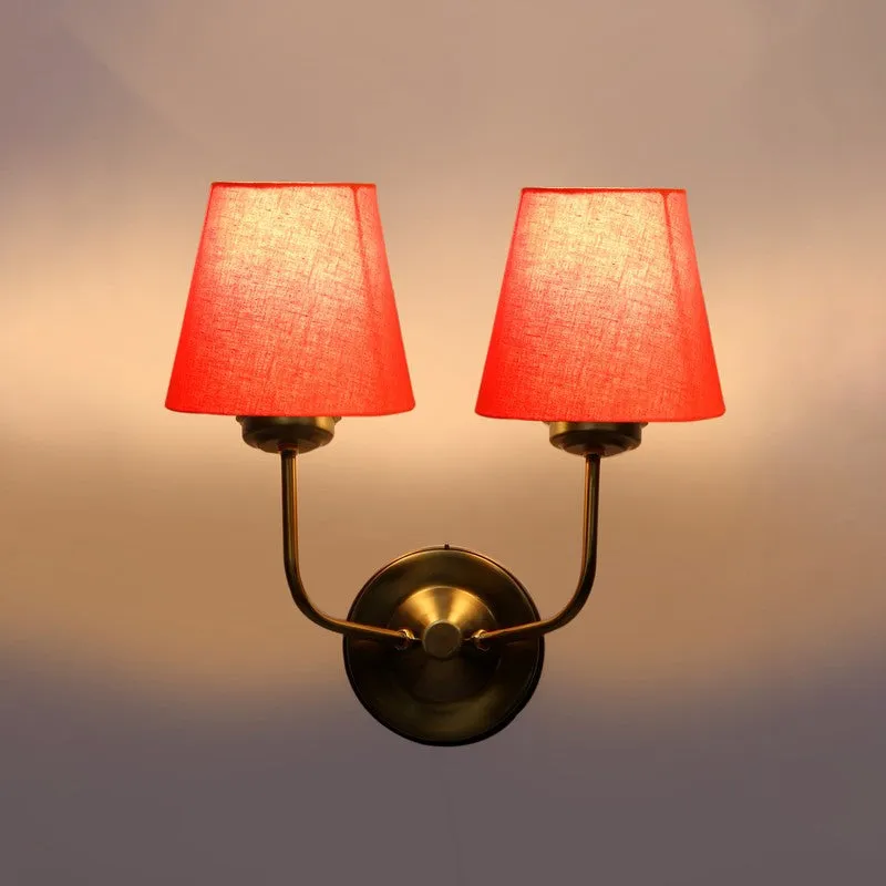 Lumoire Duo Cone Metal Wall Lamp - Gold,Orange media 6