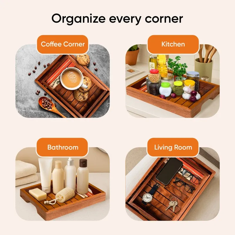 Aviya Wooden Tray - Set Of Two media 6