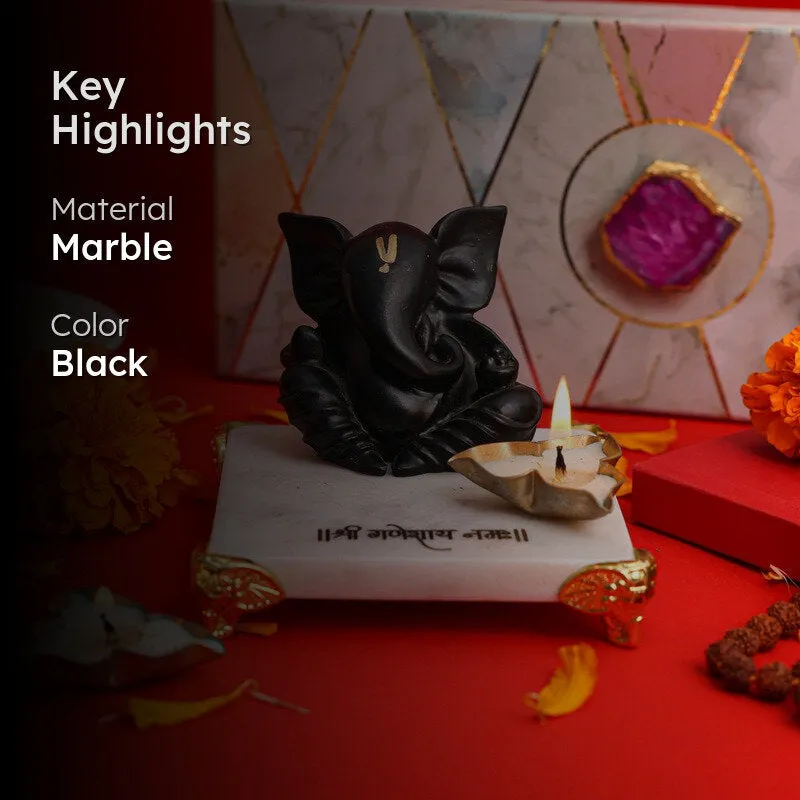 Mangalmurti Idol with Choki & Candle - Four Piece Set media 2