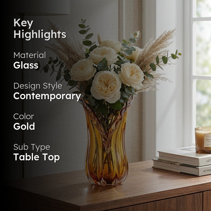 Veloura Glass Vase - Small media 2