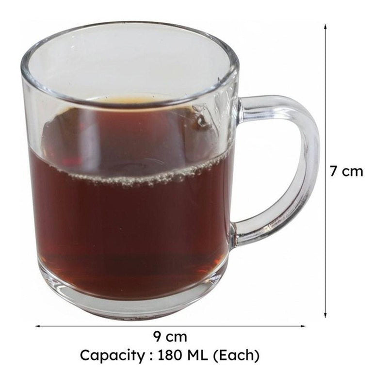 Ethan Glass Tea Cup (180 mL Each) -  Set of Six media 8