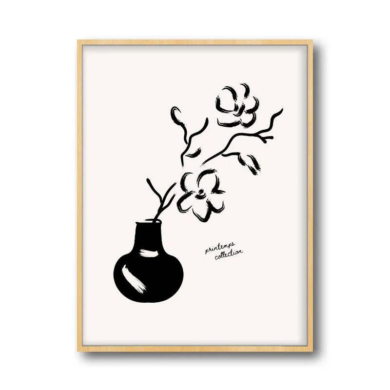 Essence Canvas Wall Painting With Brown Frame media 3