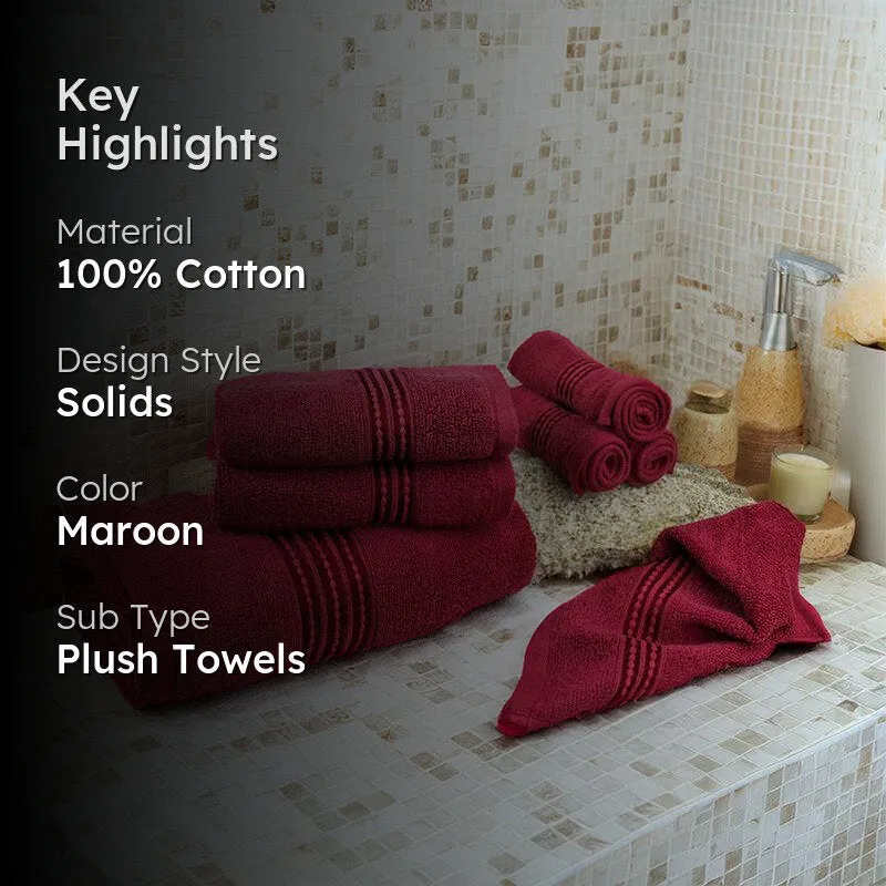 Micro Cotton LuxeDry Soothe Bath Towel - Maroon media 2