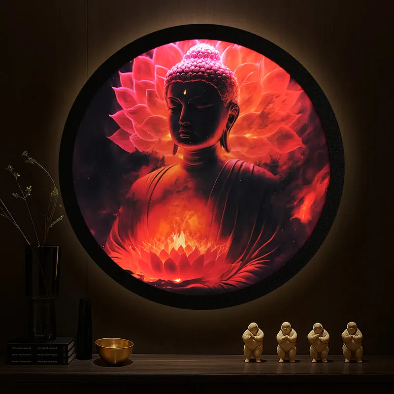Kamala Buddha Backlit Wall Art media 5