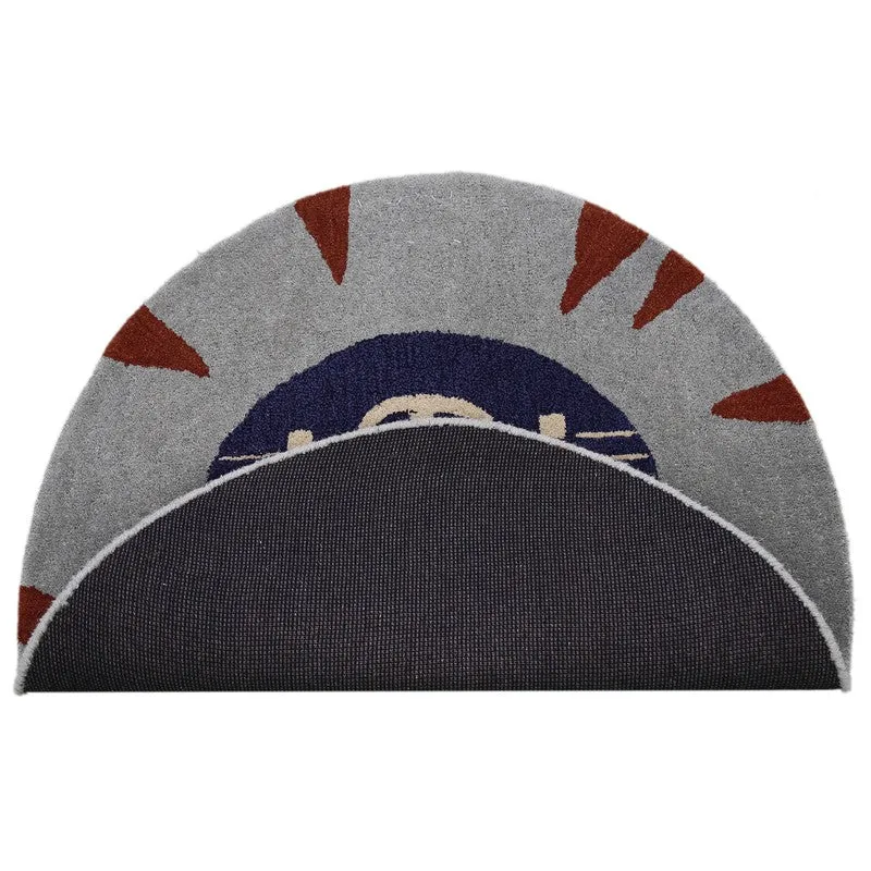 Pride King Wool Carpet - Blue,Maroon media 5