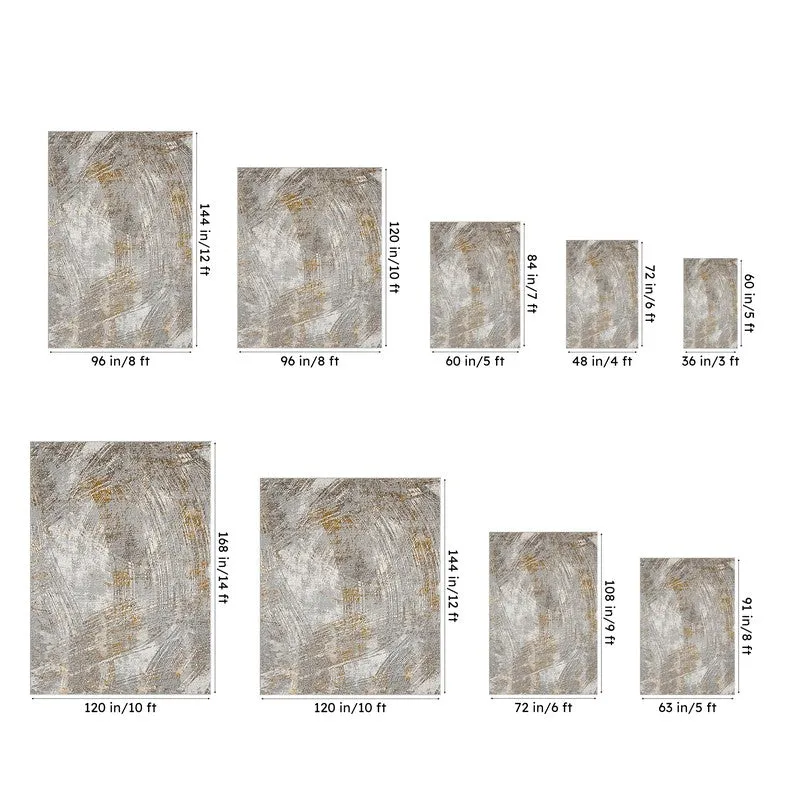 Rusto Abstract Carpet - Yellow & Grey media 9