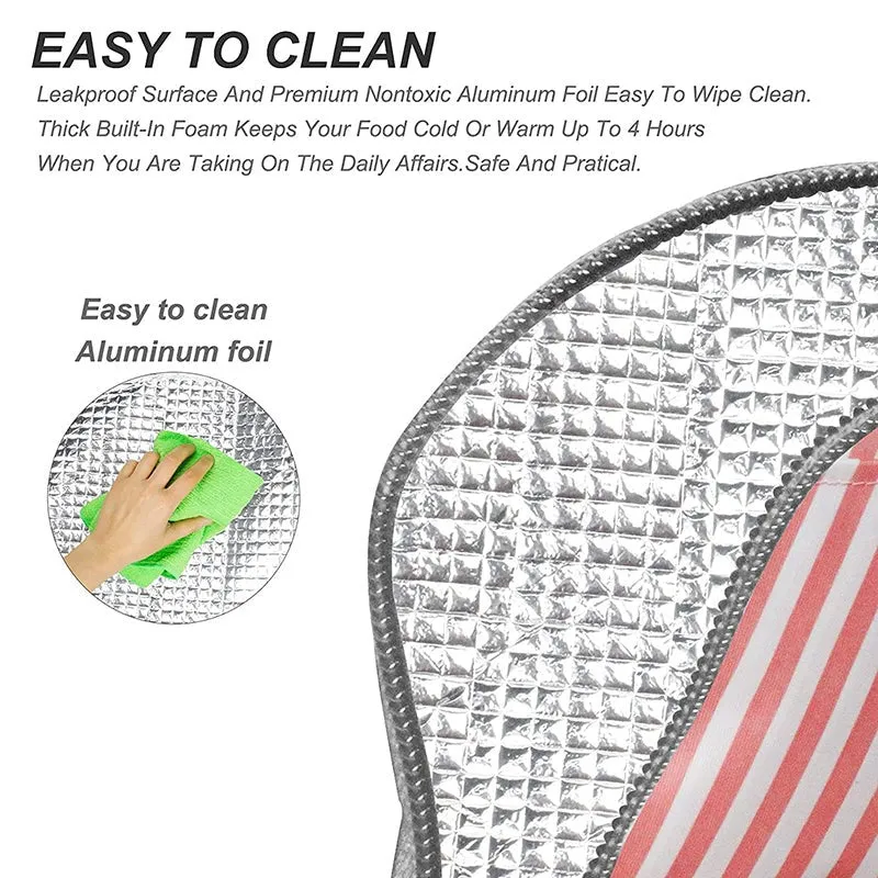 Stripe Safe Nylon Lunch Bag media 4
