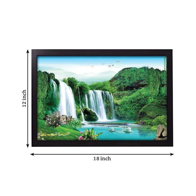Ethereal Waterfall Wall Painting media 4