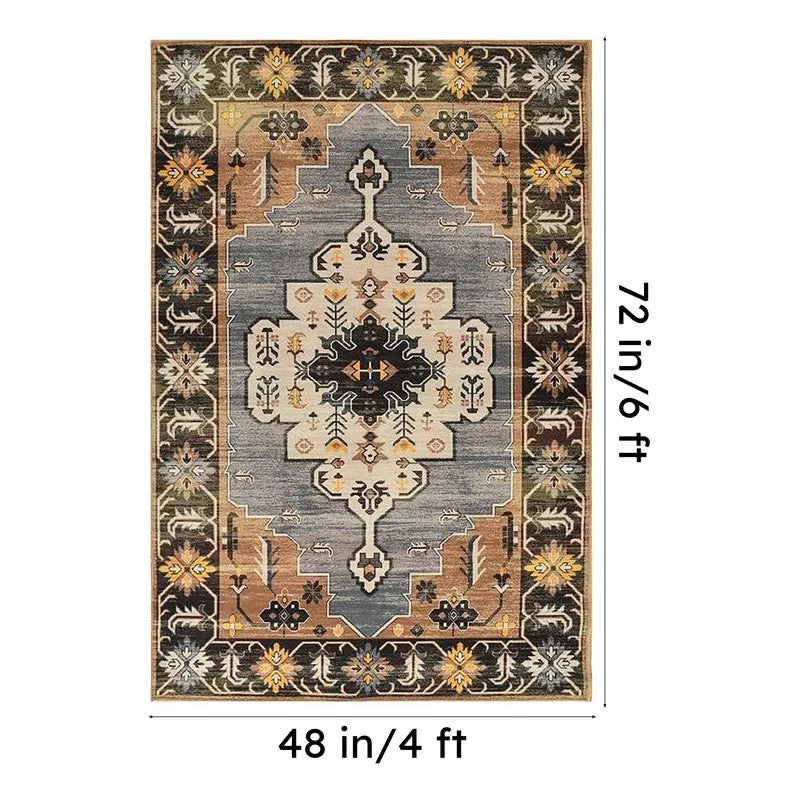 Royal Aria Velvet Rectangle Anti-Skid Carpet media 10