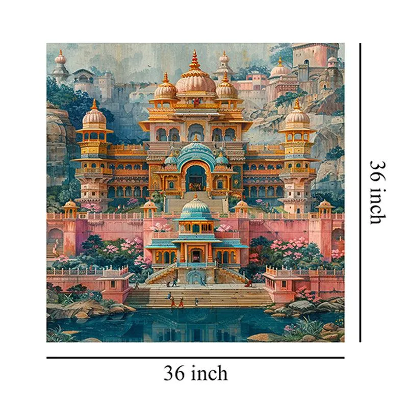 Lavish Palace Poly Canvas Wall Painting media 8