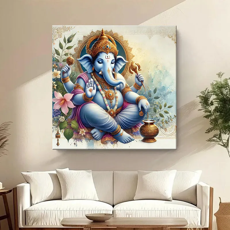 Siddhi Ganapathi Wall Painting media 1