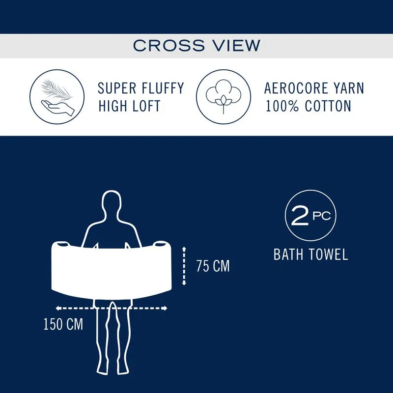 Nautica Riviera Soft Cotton Bath Towel (White) - Set Of Two media 7