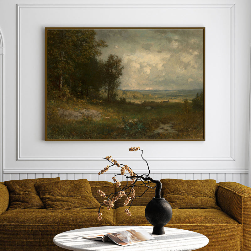 Melancholia Wood Wall Art With Frame - Black