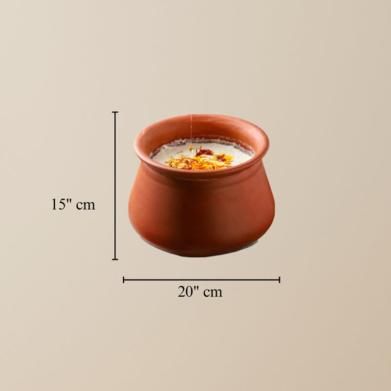 Matki Terracotta Handi With Lid - 3500 mL media 8