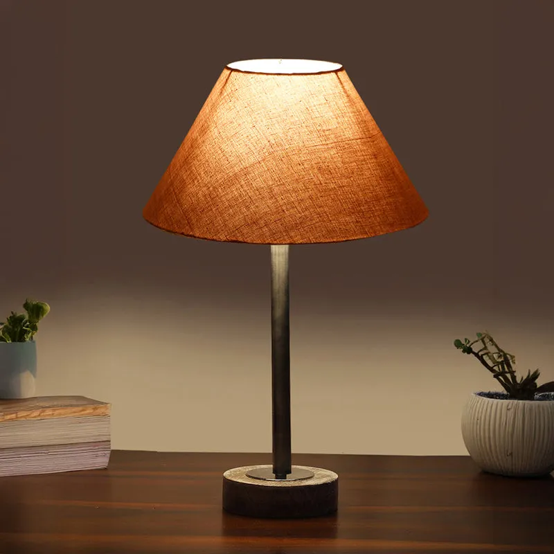 Cotin II Rodin Wooden Table Lamp - Grey,Silver,White media 1