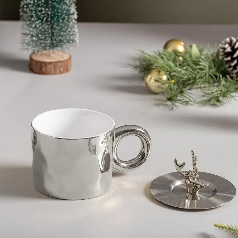 Deer Porcelain","Metal Coffee Mug (400 mL) media 5