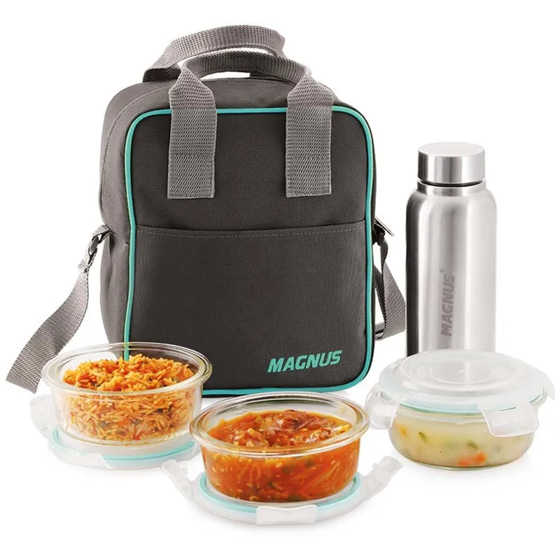 Dovex Lunch Box with Bottle & Lunch Bag - Five Piece Set media 3