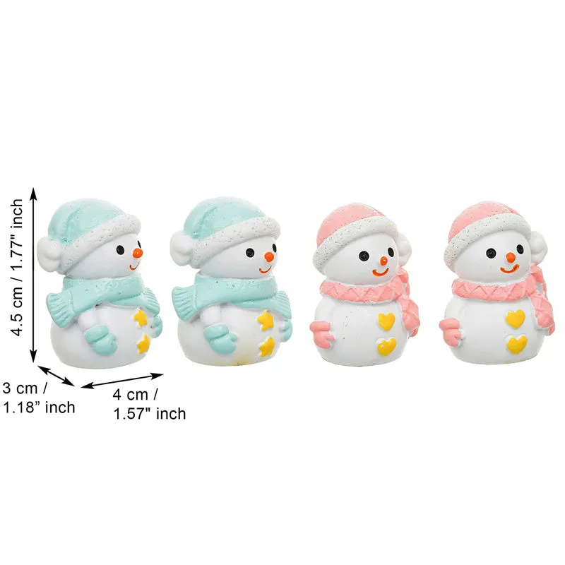 Snowman Quartet Resin Figurine - Set Of Four media 8