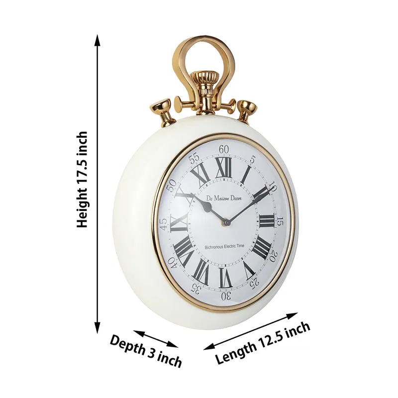 Ancient Poe Wall Clock - White media 6