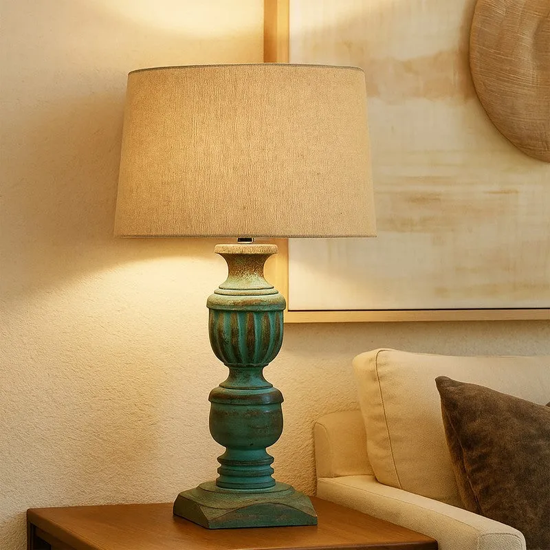 MonoCraft Wooden Table Lamp - Beige media 4