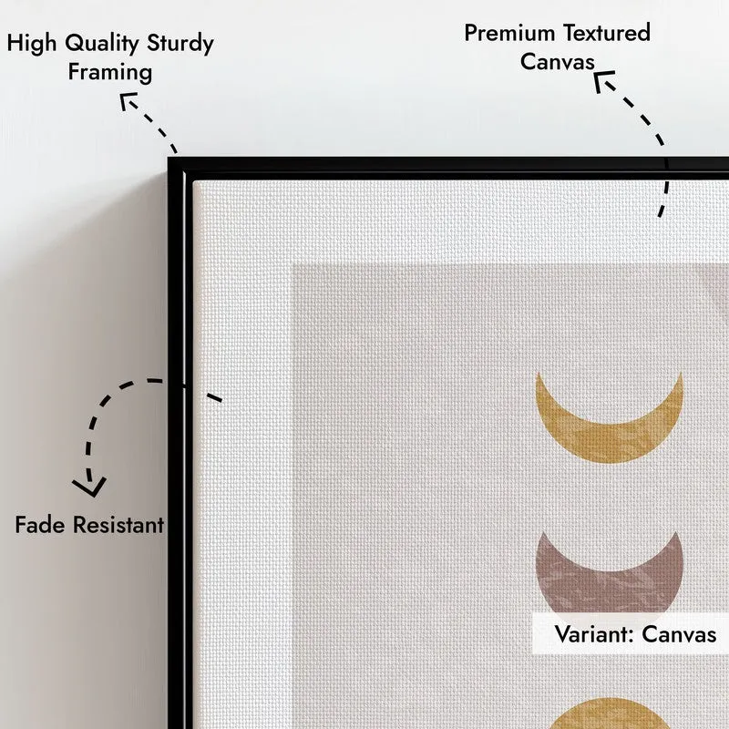 Mauve Equilibrium Canvas Wall Painting With Black Frame media 9