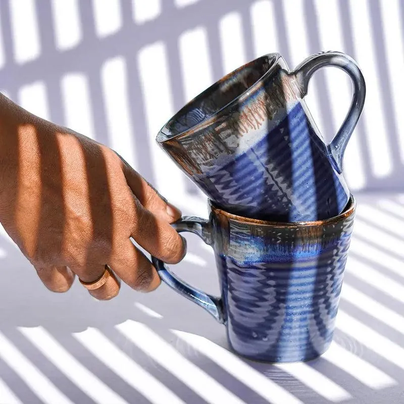 Halmi Ceramic Tea Cup (240 mL Each) - Set of Two media 3