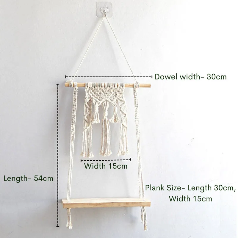 Hokona Macrame Wall Shelf media 7