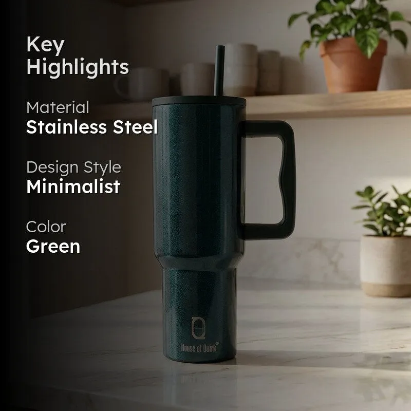 Jade Matte Stainless Steel Tumbler - 1200 ML media 2