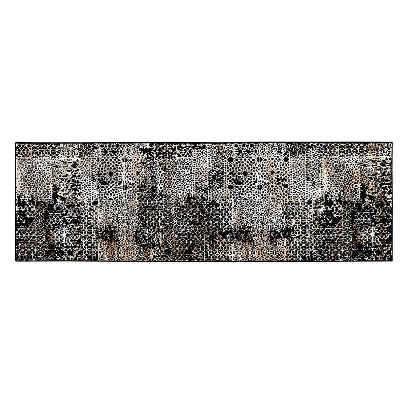 Alda Non-Anti Skid Nylon Runner Rug - Black & Brown media 5